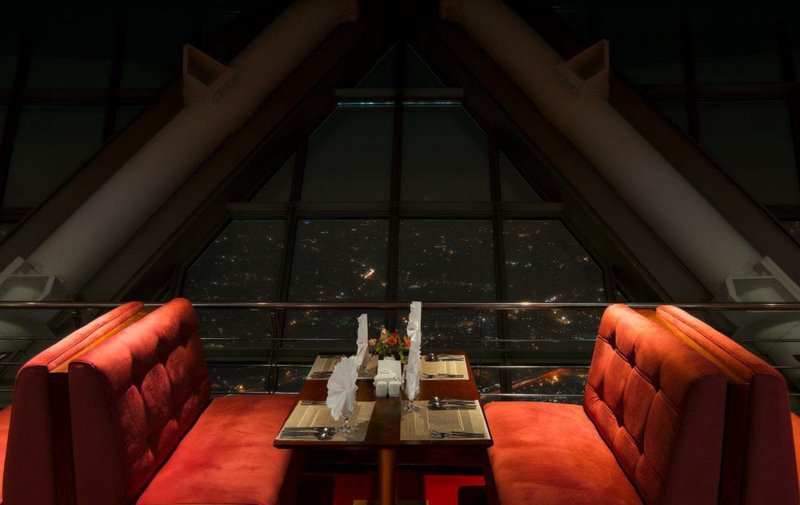 Inside Milad Tower Revolving Restaurant